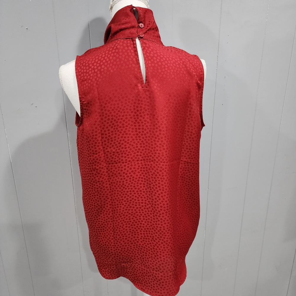 Ann Taylor Blouse Womens Sleeveless Halter Keyhole Button Small - Picture 3 of 9